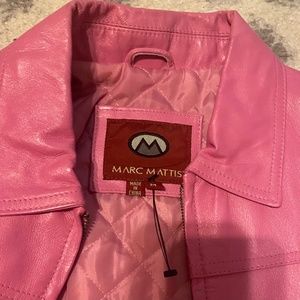 Vintage Pink Leather Marc Mattis jacket